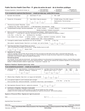 PSHCP Employee Application.indd - Public Service Health Care Plan - pshcp