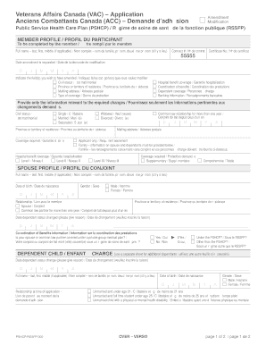 PSHCP Application Amendment Form