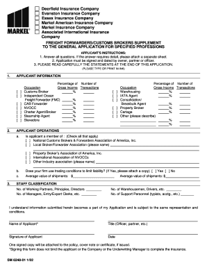 Freight Forwarders Customs Brokers Application