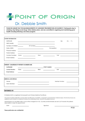 Patient Information and Consent Form