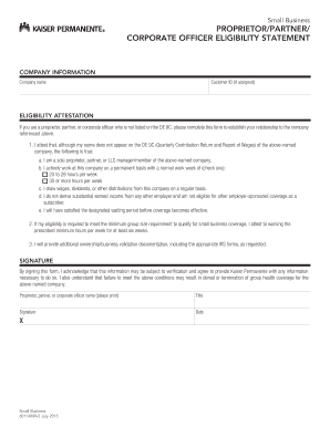 Kaiser Permanente Billing Records Request