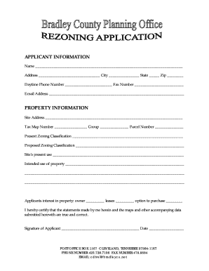 Zoning Application Form