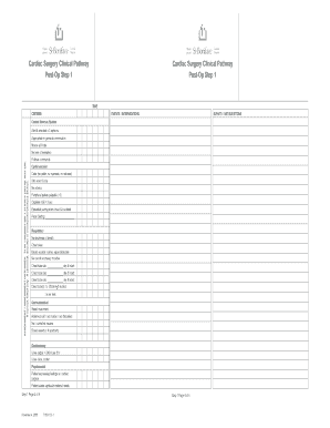 Cardiac Surgery Clinical Pathway