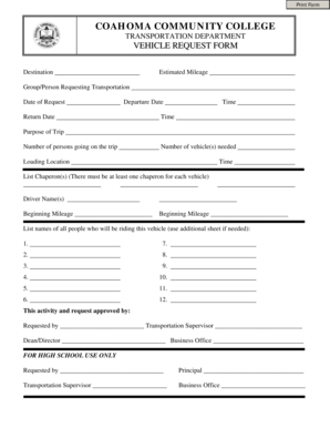 Estimated Mileage - coahomacc