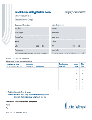 Small Business Registration Form