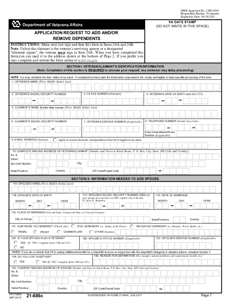 Va Form 21 686c Fill Out Sign Online DocHub