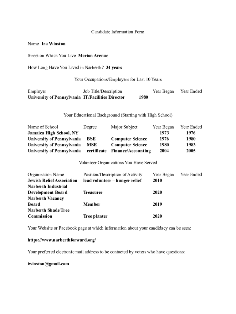 Form preview