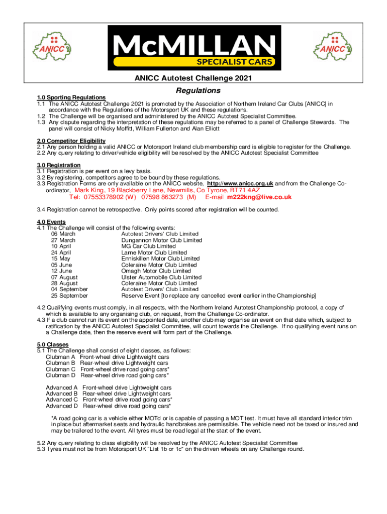 Fillable Online 2021 Sport Compact Rules IMCA International Motor