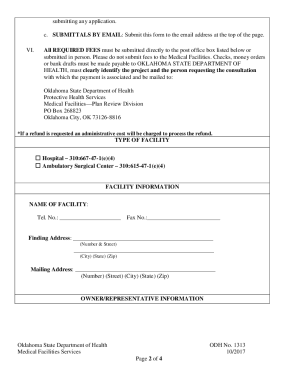 Oklahoma Consultation Services Request for Hospitals & ASC