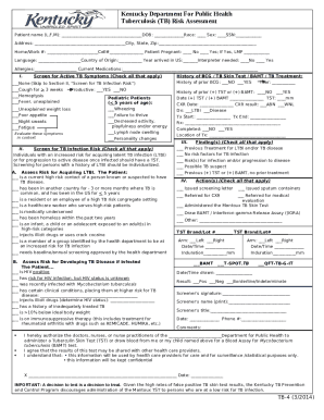 Kentucky TB Risk Assessment Form