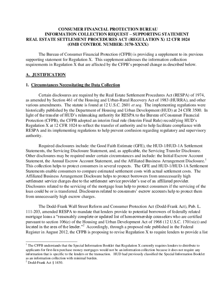 Fillable Online Real Estate Settlement Procedures Act (Regulation X) and Fax Email Print