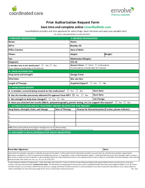 Fillable Online CCWA - Prior Authorization Request Form. Prior ...