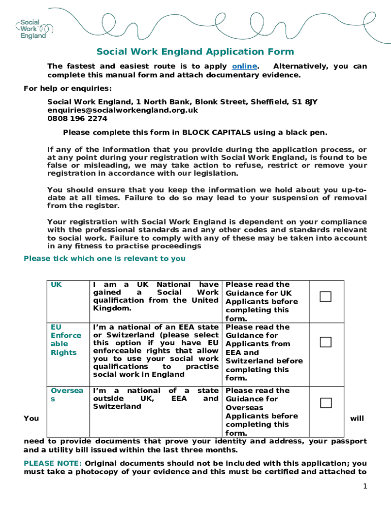 Social Work Application sWhat you need to know Doc Template pdfFiller