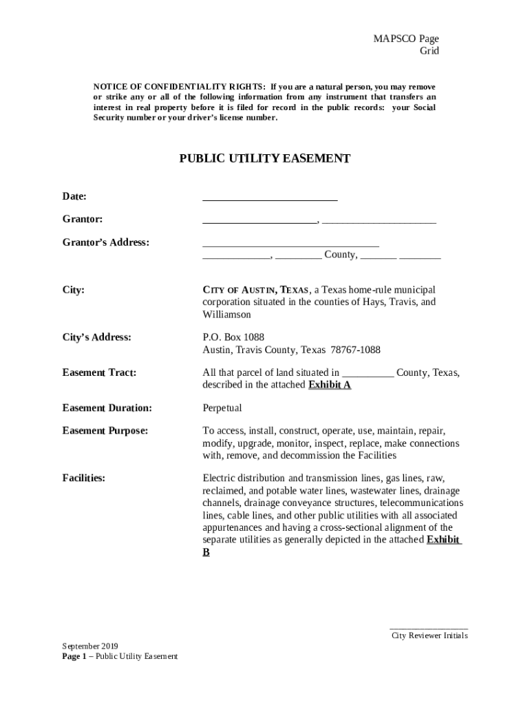 EXCLUSIVE RECLAIMED WATER LINES SUBTERRANEAN TUNNEL EASEMENT Doc