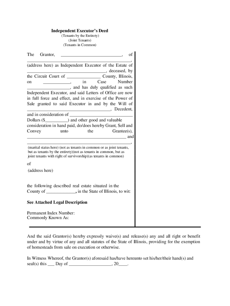 Fillable Online How to Change the Deed From Joint Tenants to Tenants by