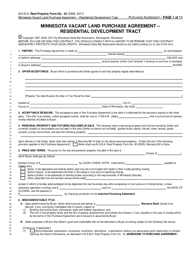 Fillable Online Vacant Land Disclosure Statement Fill Online