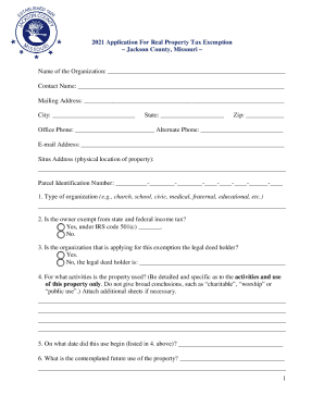 property tax exemption application - katabox.com