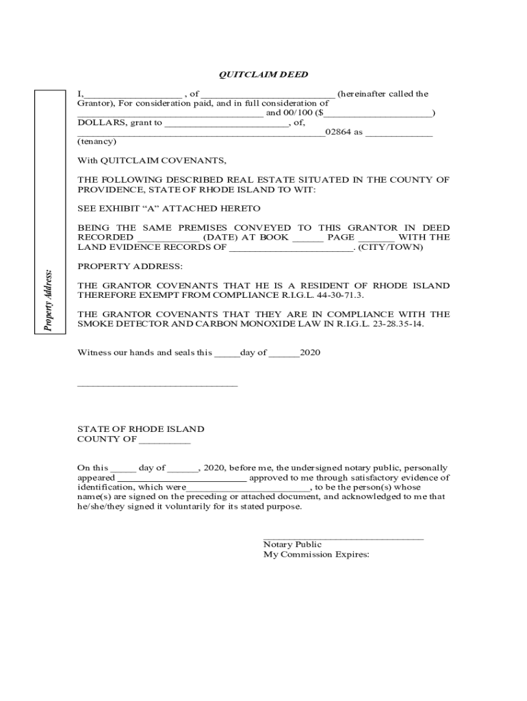 Fillable Online GA QuitClaim Deed for Release of Deed To Secure Debt