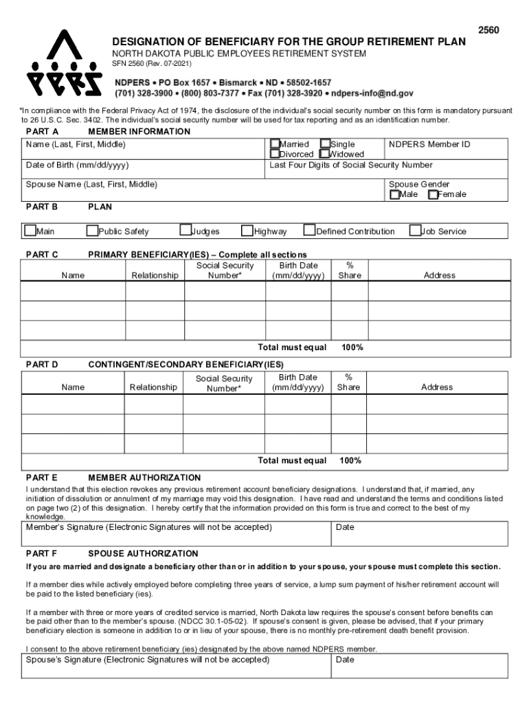 nd beneficiary form Preview on Page 1.