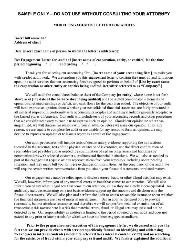 Fillable Online Writing an Impressive Attorney Engagement Letter (with