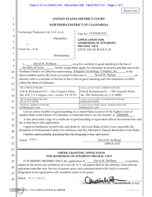 Free Case Management Statement - District Court of California ...