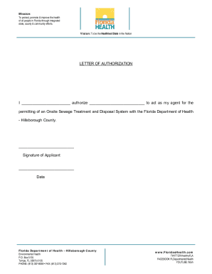 Fillable Online LETTER OF AUTHORIZATION I Fax Email Print - pdfFiller