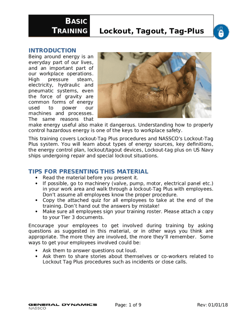 Lockout, Tagout, Tag-Plus Doc Template | pdfFiller