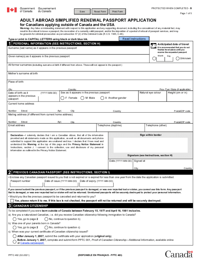 canadian passport renewal abroad Preview on Page 1