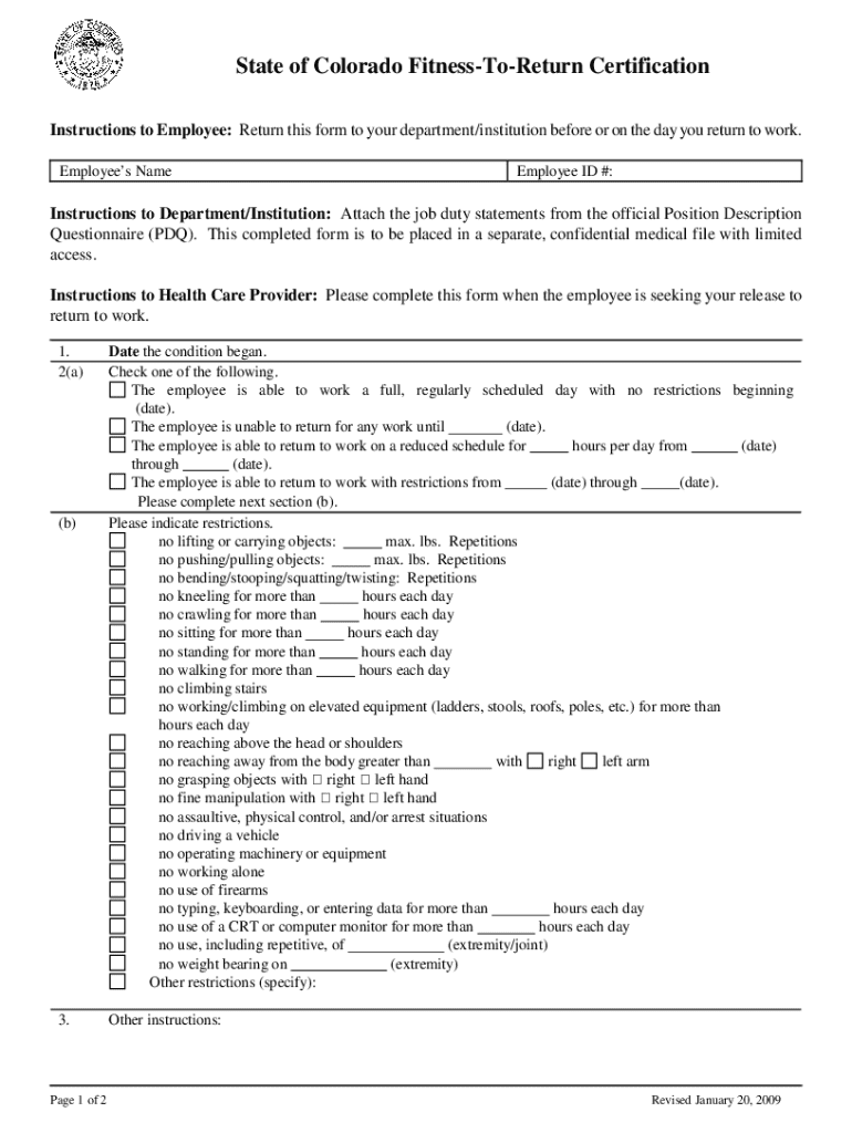 Final Fitness to Return 1 20 09 DOC Preview on Page 1