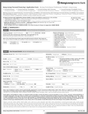 Hong Leong Personal Financing-i Application Form
