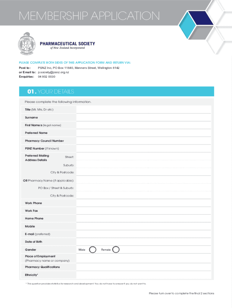 Fillable Online PLEASE COMPLETE BOTH SIDES OF THIS APPLICATION FORM AND ...