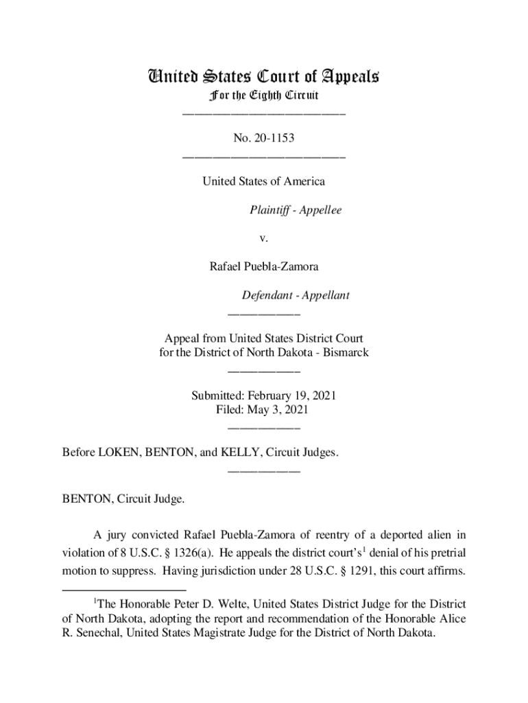 Fillable Online ecf ca8 uscourts Before LOKEN, BENTON, and KELLY ...