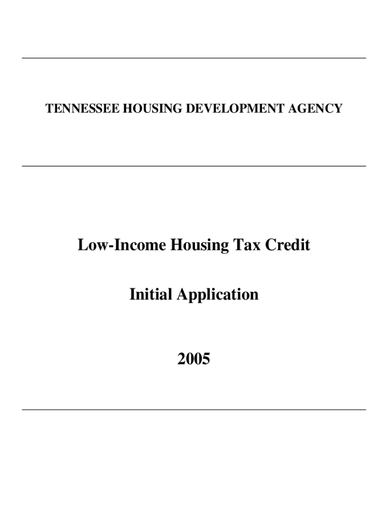 Fillable Online Fillable Online Housing Tax Credit Initial