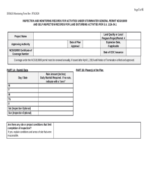 DEMLR monitoring form