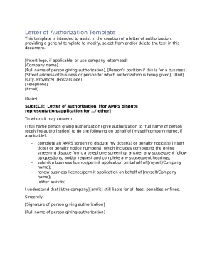 Letter of Authorization Template (Word, PDF) - Excel TMP15+ Property ...