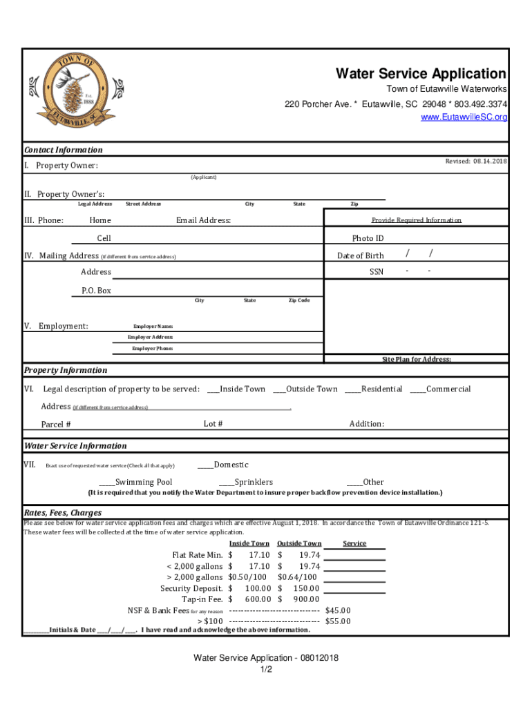 Fillable Online Eutawville Police Department HomeFacebook Fax Email