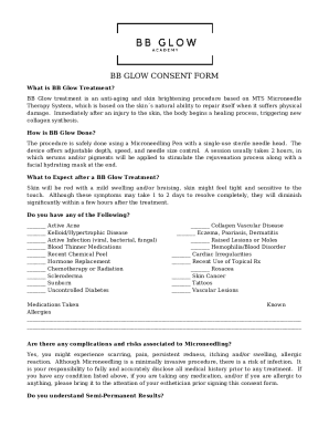 BB GLOW CONSENT FORM