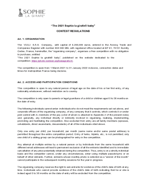 Regulations Photo Contest The Sophie la girafe babyVulli 2020 EN - VDEF.docx