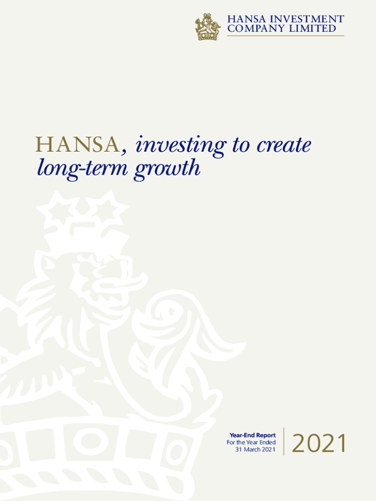Fillable Online HANSA INVESTMENT Fax Email Print pdfFiller