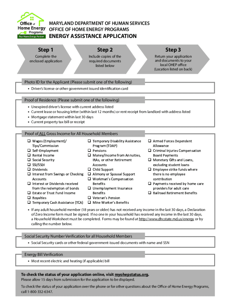 OFFICE OF HOME ENERGY PROGRAMS Preview on Page 1