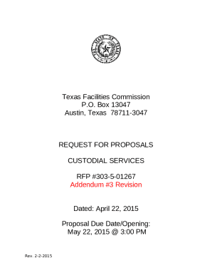 Proposal Due Date/Opening: