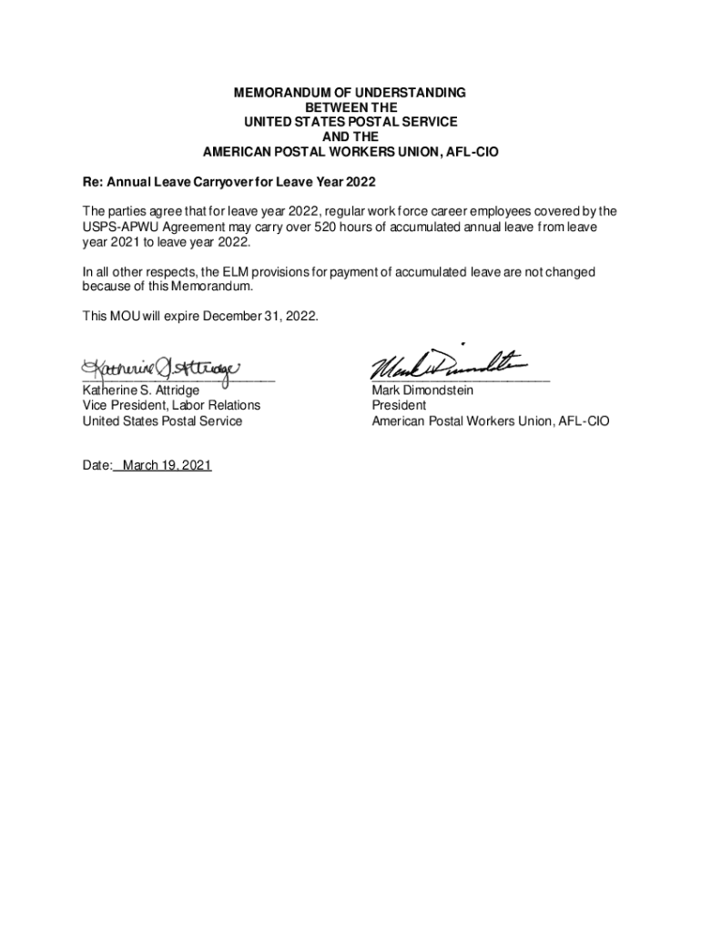Fillable Online Re Annual Leave Carryover for Leave Year 2022 Fax Email Print pdfFiller