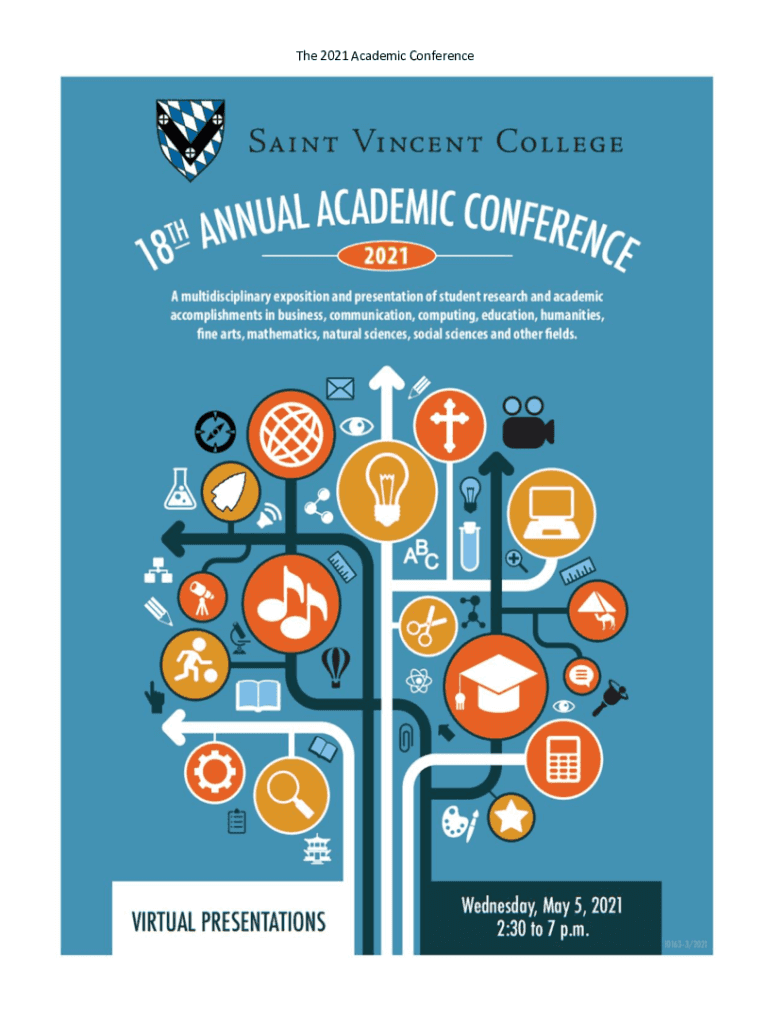 Fillable Online The 2021 Academic Conference Saint Vincent College