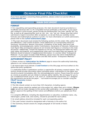 iScience Final File Checklist - Cell Press