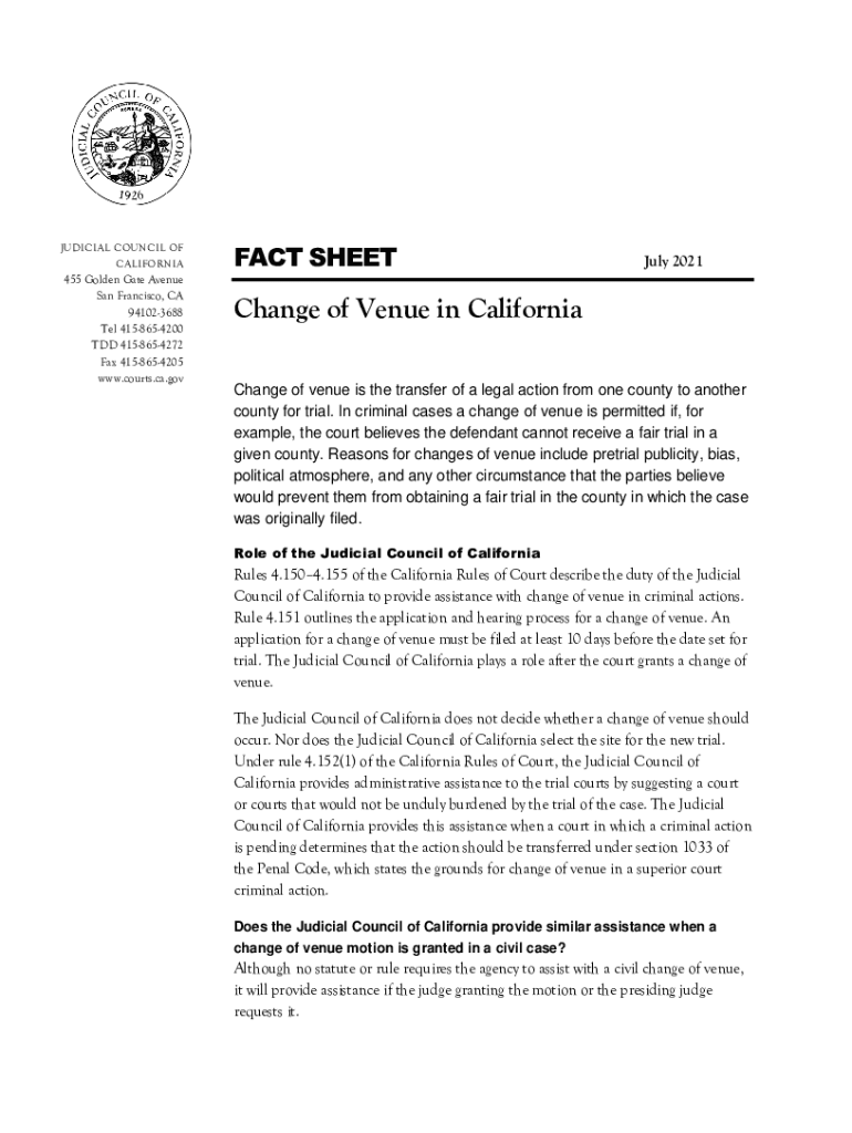 california change venue Preview on Page 1