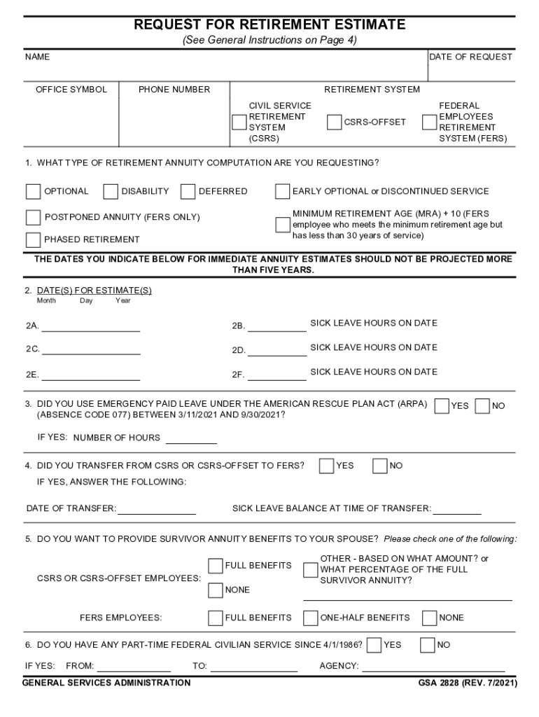 Federal Employee CSRS and FERS Retirement FormsSF-2801 ...Federal Employee CSRS and FERS Retirement FormsSF-2801 ...Retirement Services Publications & Forms - OPMInformation & Instructions for Completing an Application ... Preview on Page 1