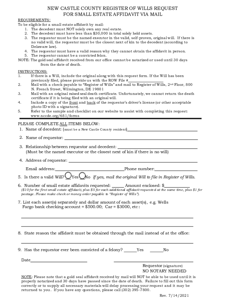 2021 affidavit Preview on Page 1