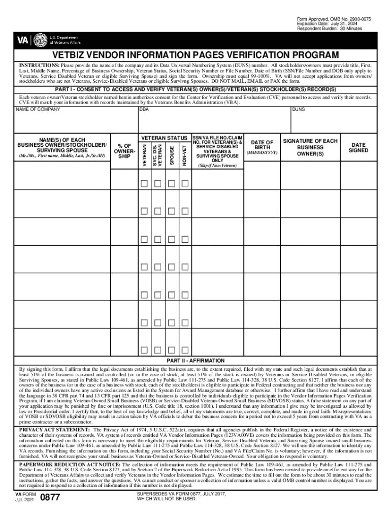 va form 1217 Preview on Page 1