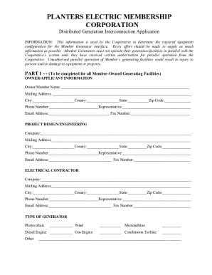 APPLICATION FOR ELECTRIC SERVICE revised 12-11-18