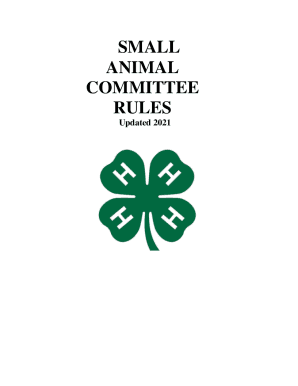 SMALL ANIMAL COMMITTEE RULES - Randolph Fair